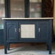 Buffet noir et cannage