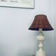 Large turned white wooden lamp