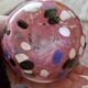 Speckled blown vase by Briot