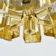 Mid-century design brass and resin pendant, 1960s / Hungary