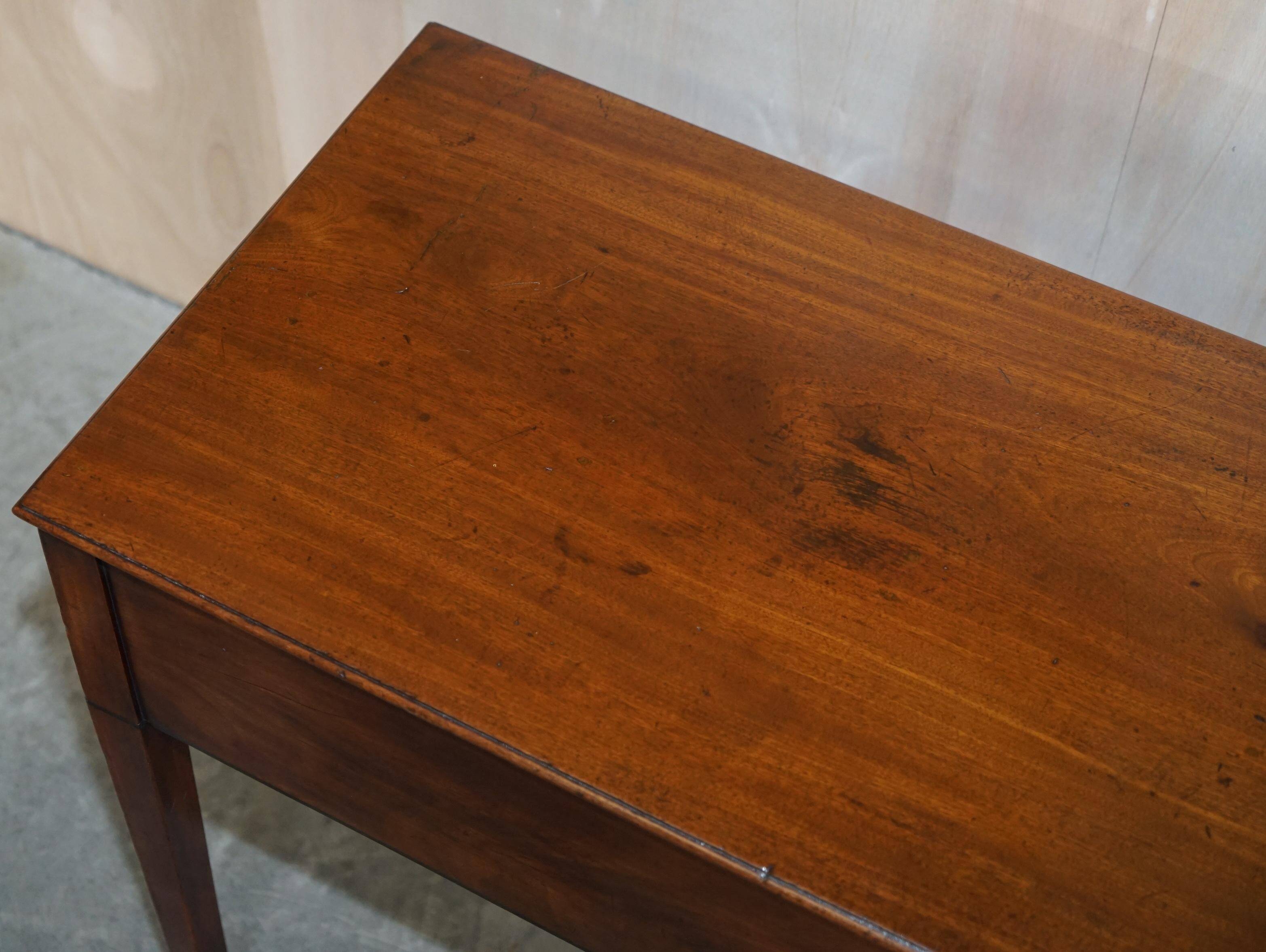 Regency Antique Metamorphic Stair Table with Leather