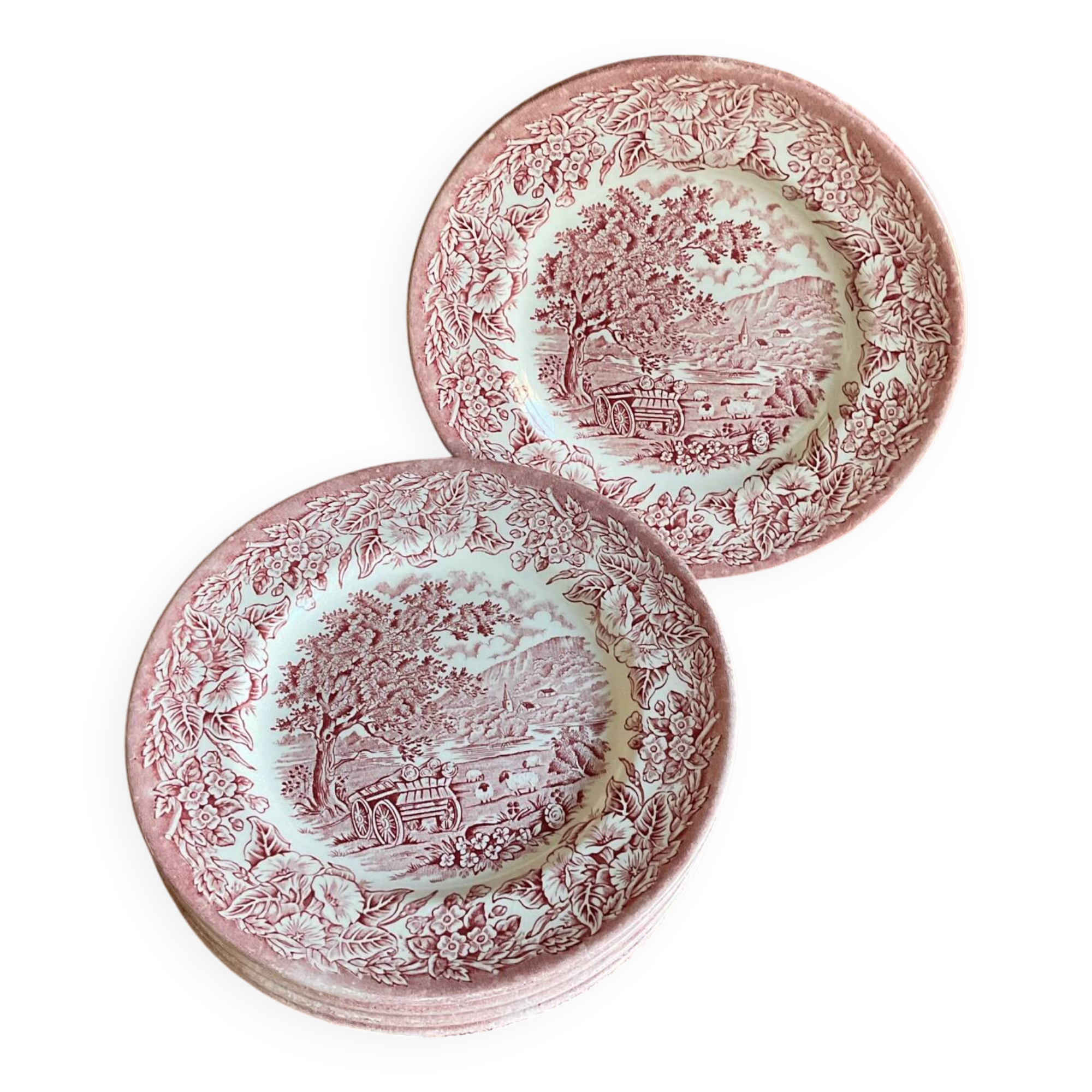 7 EIT England dessert plates