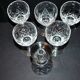 Set of 6 vintage cut crystal water glasses Saint-Louis or Lemberg? 13cm