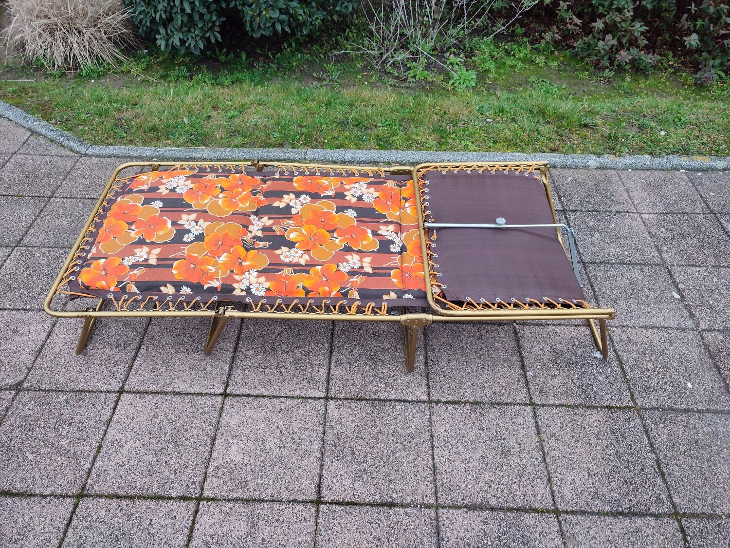 Transat chaise lit vintage Lafuma