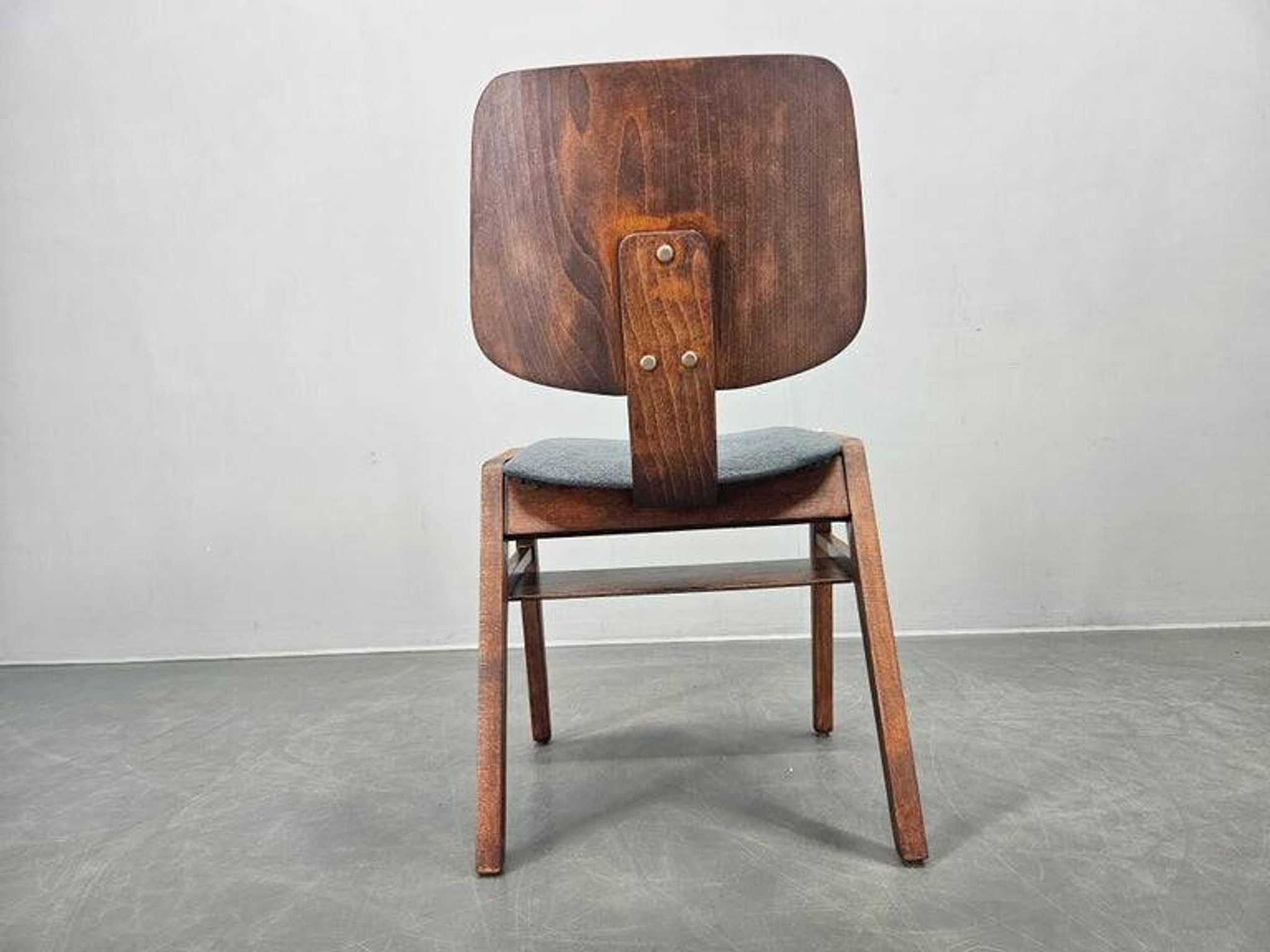 Rare mid-century dining chair in the style of Eames, up to 8 available, 1960s