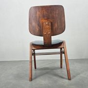 Rare mid-century dining chair in the style of Eames, up to 8 available, 1960s