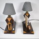 Lampes de chevet porte photo 1960