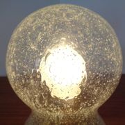 Iceglass & Brass Table Lamp from Doria Leuchten, 1960s
