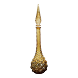 Amber bottle bubbled glass