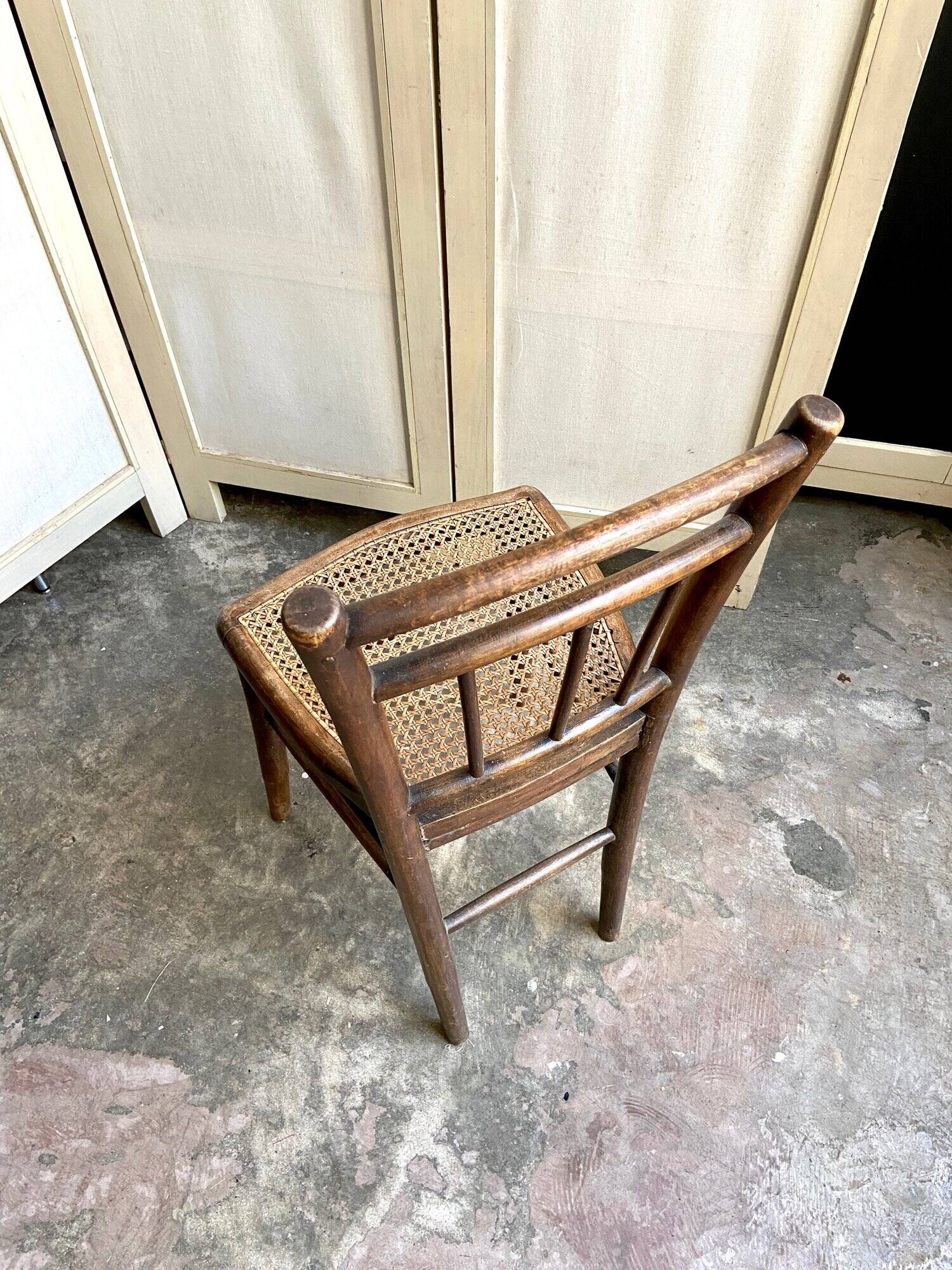 Wooden bistro chair and canning