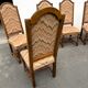 Série de 6 chaises à haut dossier de style Louis XIII