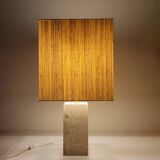 Travertine lamp by Peter Draenert, Germany 1970s