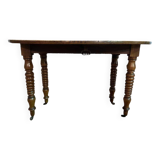 Louis Philippe style oval extendable dining table