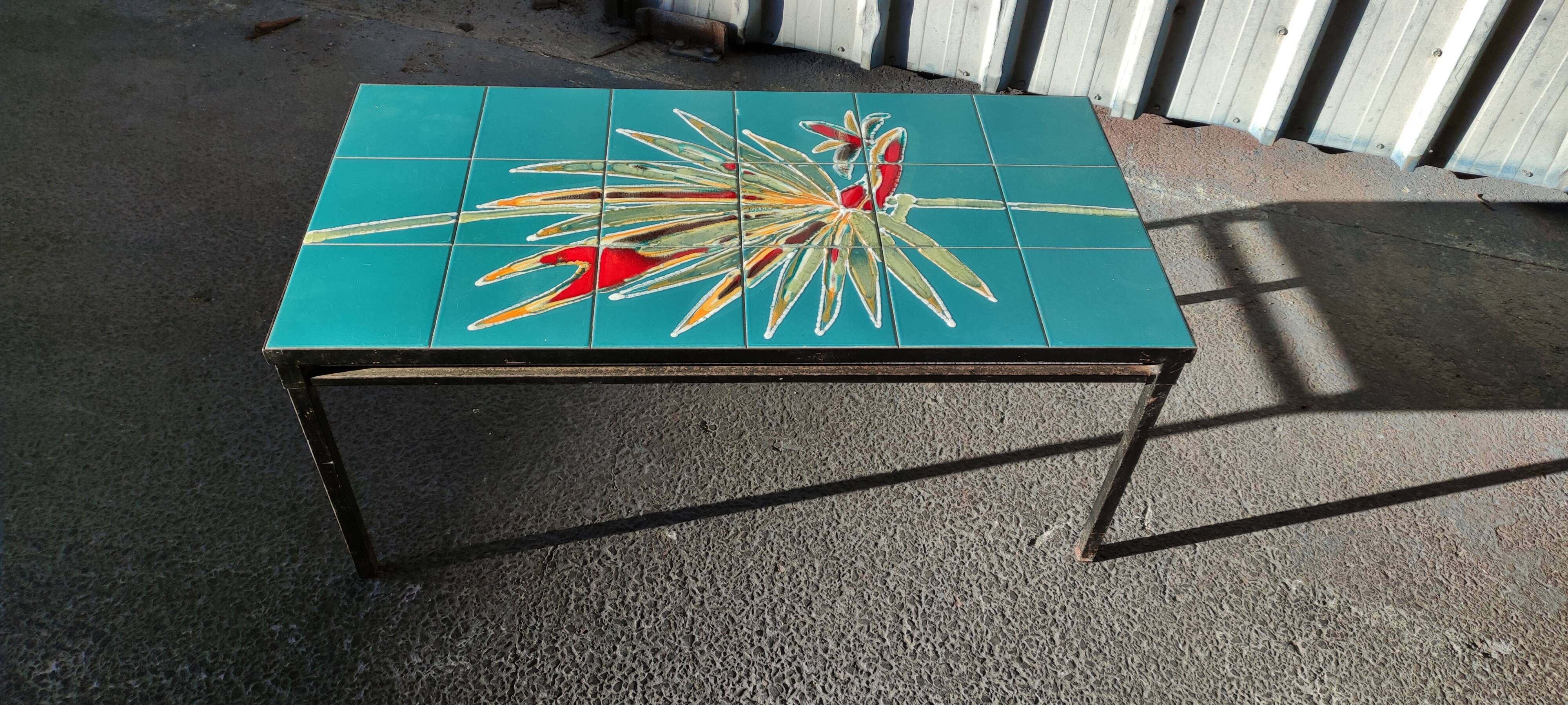 Ceramic coffee table from the 70s