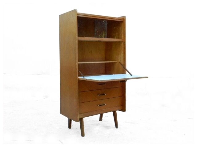 Vintage secretary 1950 clear solid wood