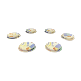 Set of 12 plates entirely handmade.
