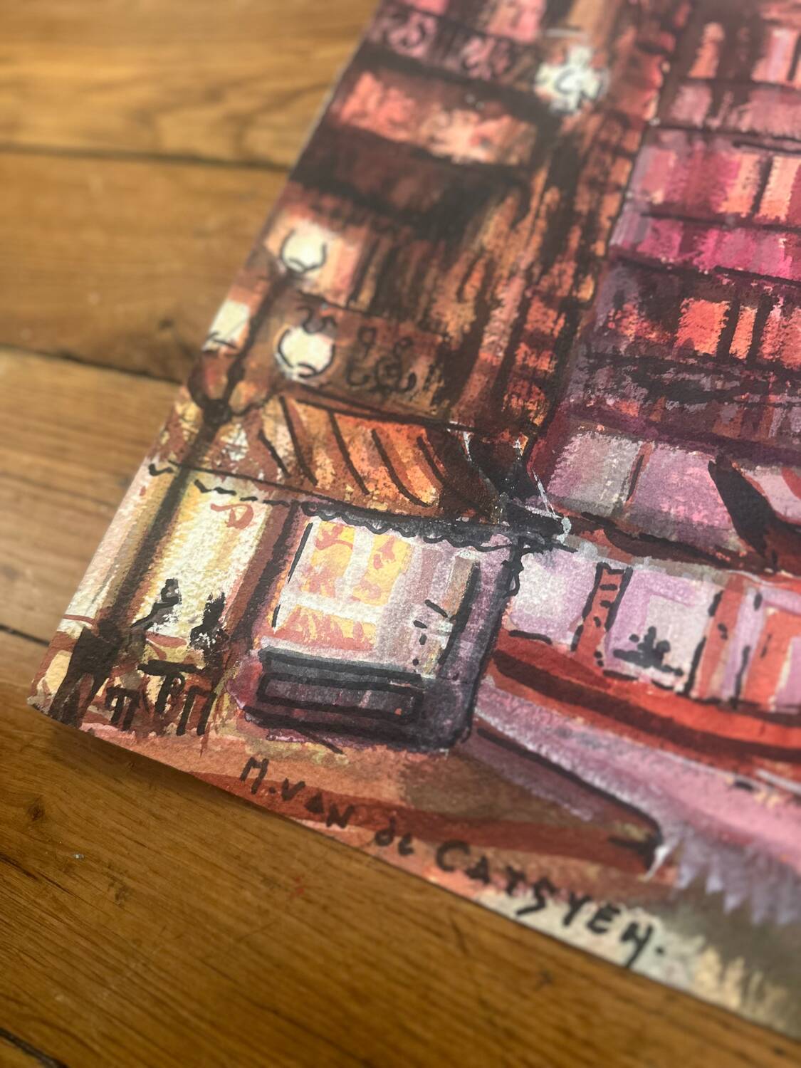 "The buildings" par l'artiste Marcel van de Catsyen