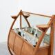 Art Deco buffet, planter or liquor cabinet in wood with mirror, France 1920