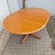 Vintage Round Extendable Dining Table - Wood - Extendable Table - Dining Table