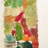 Original painting Abstract art mixed media on paper
