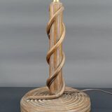 Louis Sognot rattan lamp, France circa 1950