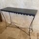 Console métal et fer forgé
