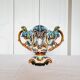 Vase Jardiniere Glass Planter from 1900 Antique Majolica Onnaing Barbonite Collection