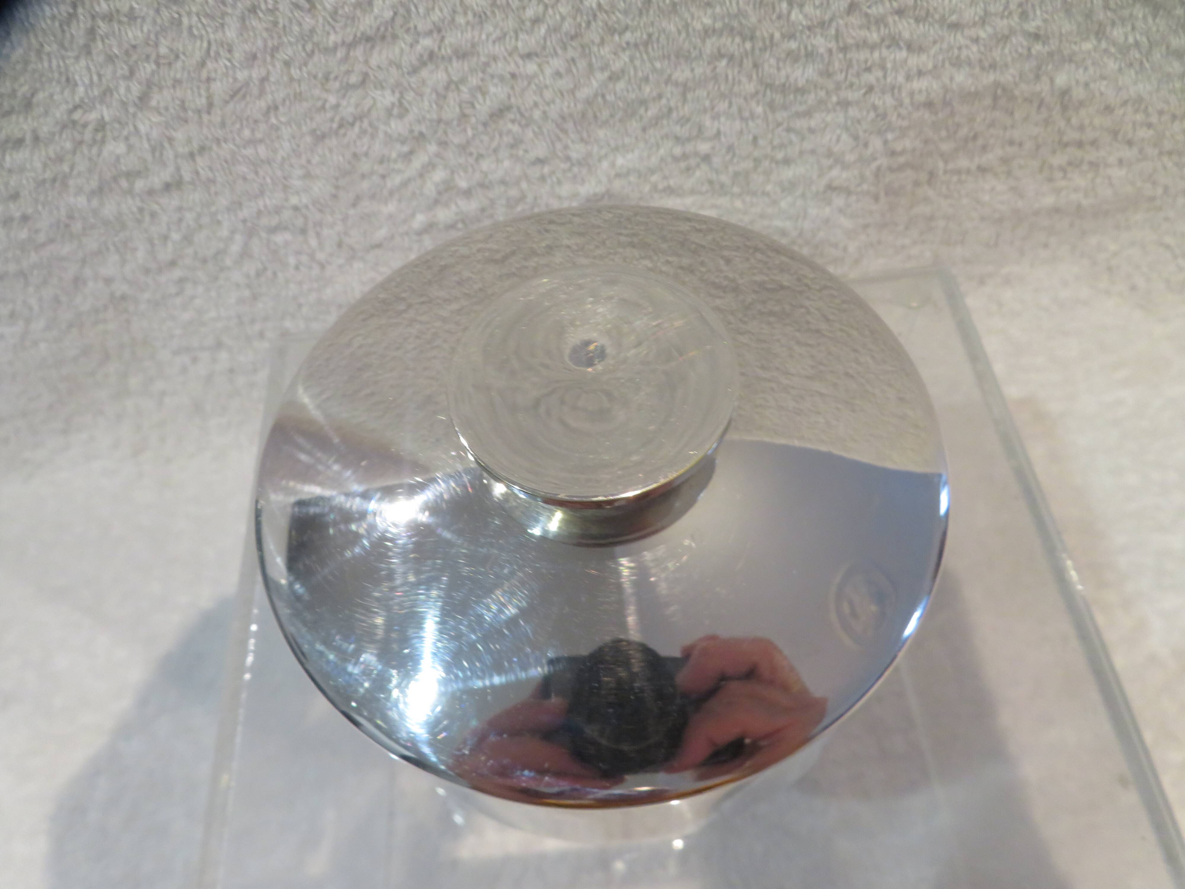 Christofle silver plated sugar bowl, Mercury model, Lino Sabattini