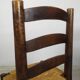 4 chaises brutaliste paille