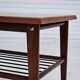 1970s, Danish coffee table, wheels, teak wood.