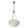 Great size superb Art Deco white alabaster chandelier, 1930s