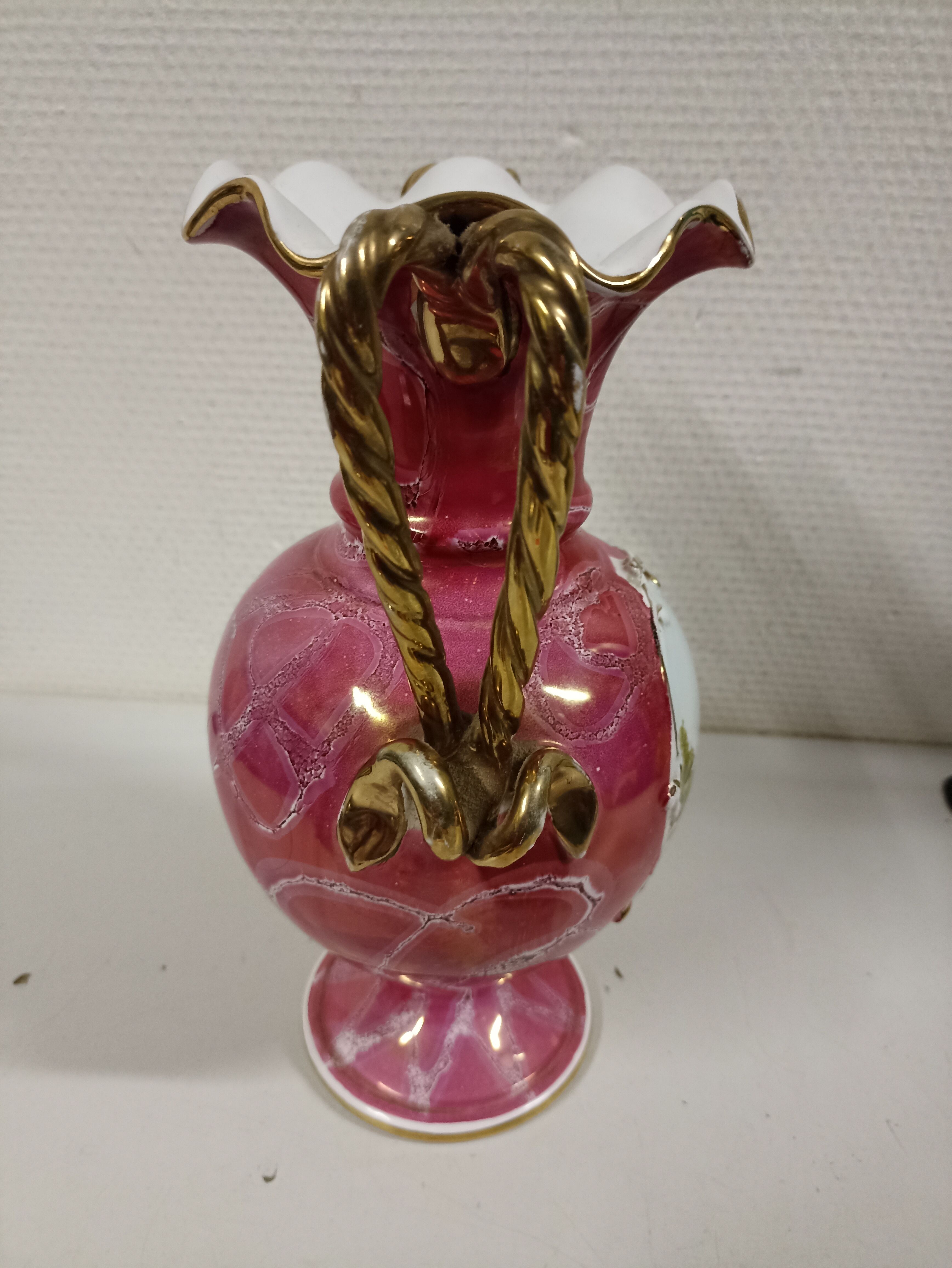 Decorative ceramic vase Gualdo Tadino Italy