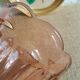 Vintage rosaline pink glass vase