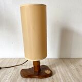 Lampe vintage orme et fleurs séchées