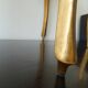 Side coffee table gilded wood decoration flowers year 60