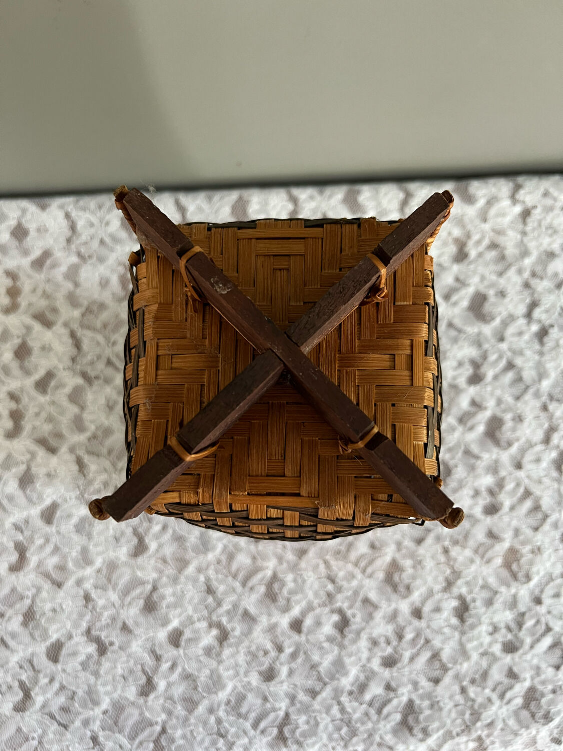 Bamboo vase for dried flowers