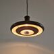 Dark brown Optima pendant lamp by Hans Due for Fog & Mørup, Denmark 1970s