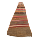 Ancien chemin de kilim étroit turc 372x48 cm shabby chic, kelim vintage