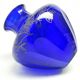 Art déco vase, cobalt crystal, Józefina Glassworks, Poland, 1930s