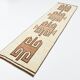 Beige Brown Oriental Persian Runner Rug, 88x351Cm