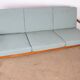 Danish 3-seater sofa in teak and new fabric, Senator model Ole Wanscher, France & Son.