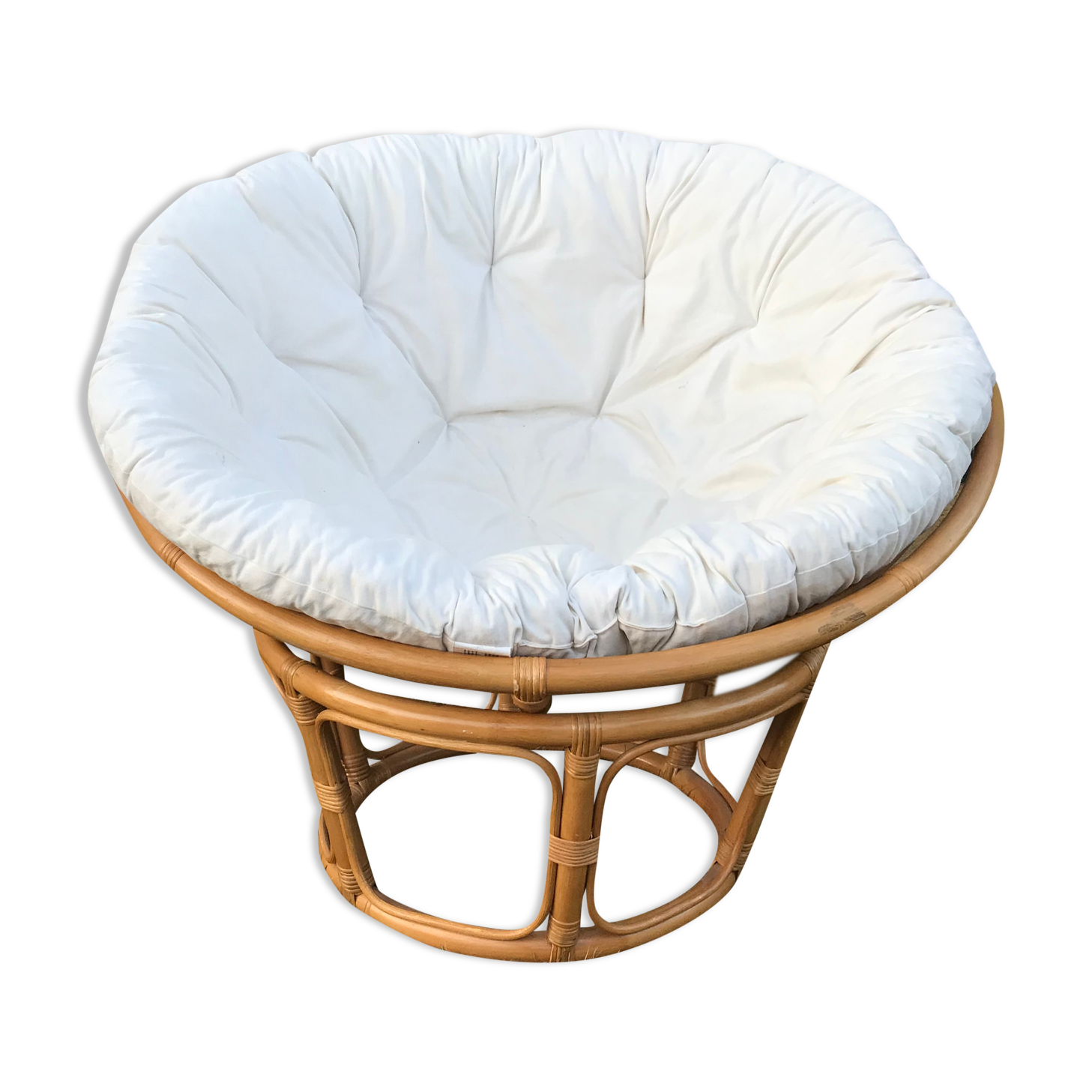 Papasan armchair