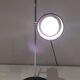 Adjustable lamp in black lacquered metal and chrome. French work. Circa 1970.