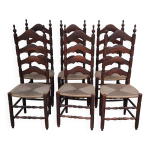 6 chaises ancienne monastère