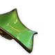 Ceramidi cup in varnished ceramic green and black mordorée