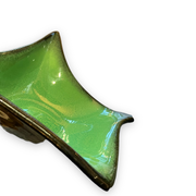 Ceramidi cup in varnished ceramic green and black mordorée