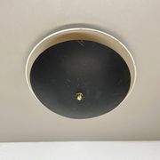 unique round metal Gino Sarfatti Style Ceiling Wall Light Flushmount Italy 1950s