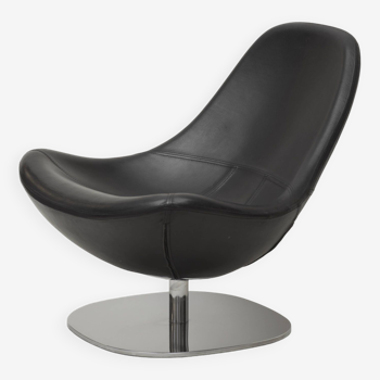 Egg / Tirup armchair in leather by Carl Öjerstam for Ikea vintage 2007