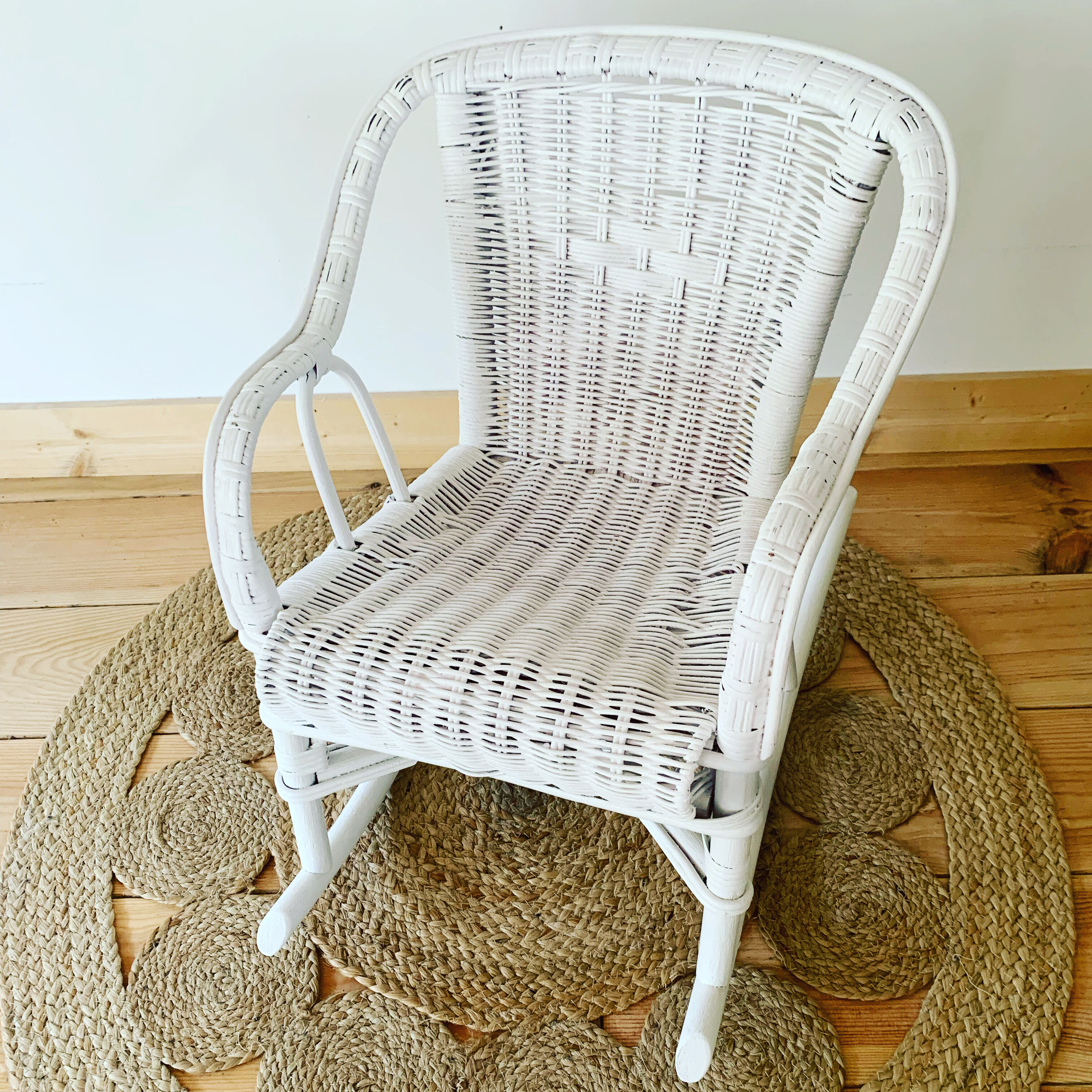 Wicker rocking chair