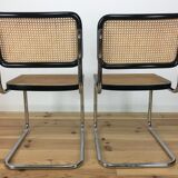 4 chairs Cesca B32 by Marcel Breuer